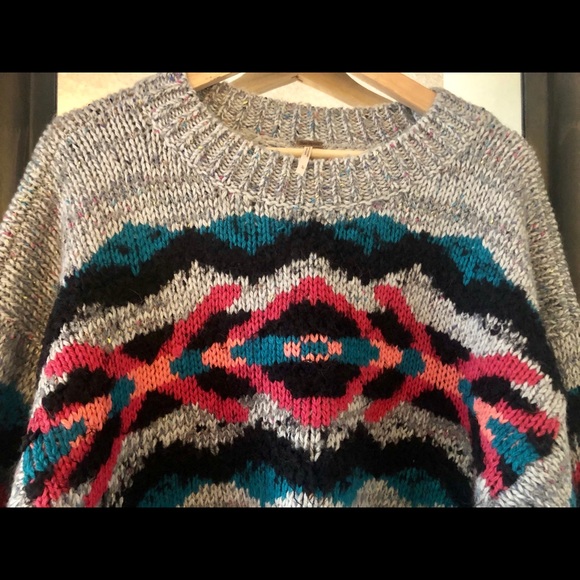NWOT Free People I Heart You Sweater L - Picture 6 of 7